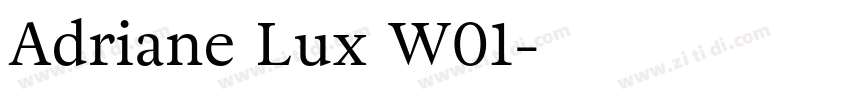 Adriane Lux W01字体转换